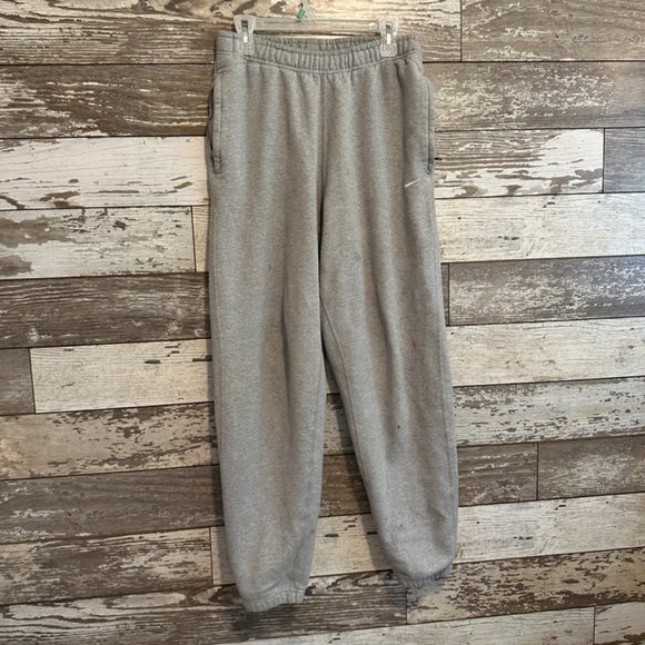 Nike Pants & Jumpsuits Nike Light Grey Fleece Womens Athletic